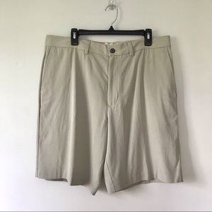 Tommy Bahama tan silk hybrid shorts size 36